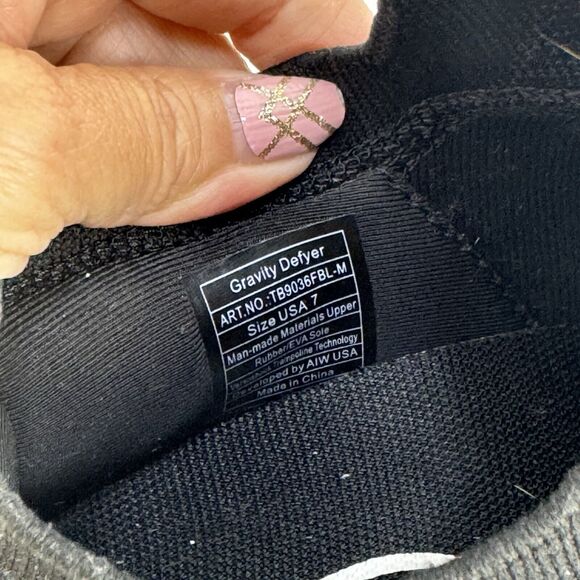 Gravity Defyer GDefy MATeem Athletic Walking Sneaker All Black Men 7 Nice - Picture 9 of 9